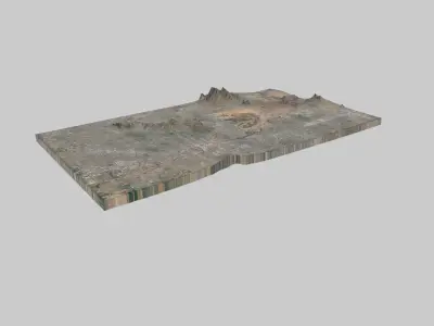 Scottsdale City Low-poly 3D model