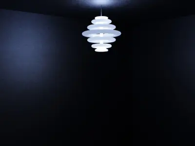 Hanging light Low-poly 3D model