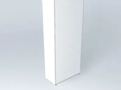 PANELLED DOORS CABINET900x450x2090mm Free 3D model