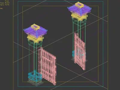 Song dynasty-East City-Gateway 3D model
