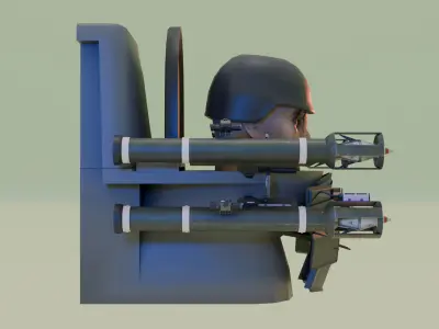 missile skibidi toilet 3D model