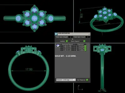 Women Ring 3D print model 42