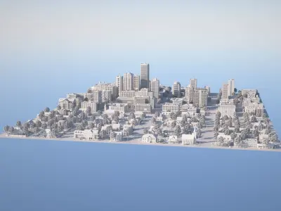 Karton City 2 Low-poly 3D model