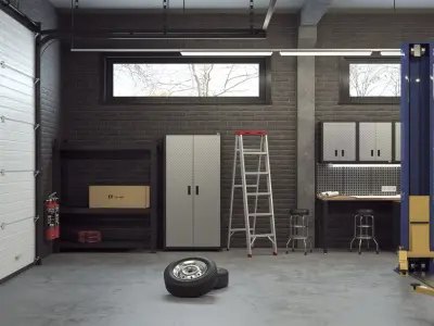 Garage 3D model 5