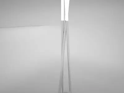 lamp05 floor lamp with three metal poles Low-poly 3D model