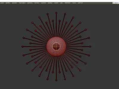  Eclipse wall sconce Low-poly 3D model