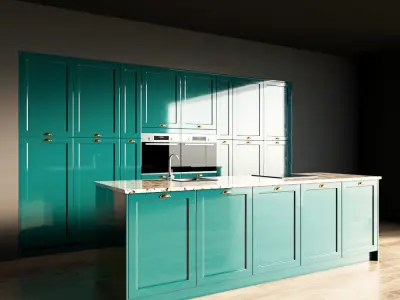 86-Kitchen2 glossy 8 3D model