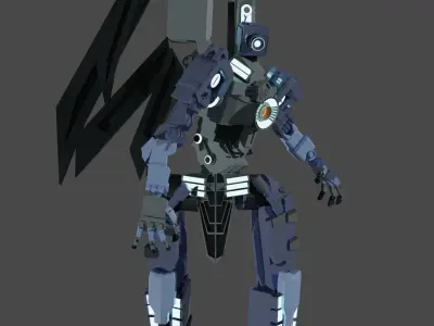 Robot 3d model fully rigged 3D model