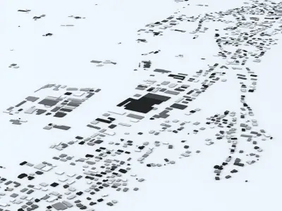 Liechtenstein Streets and Buildings 3D model