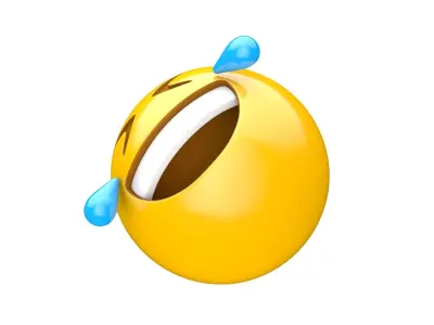 Apple Rolling on the Floor Laughing 3D model