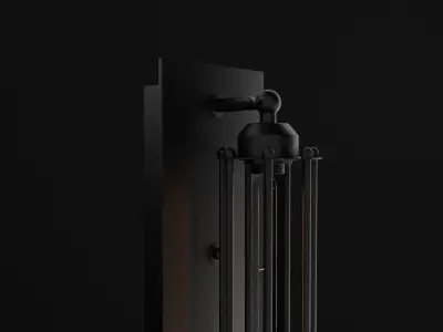 Industrial wall lamp 3D model
