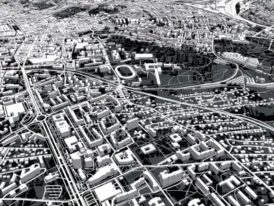 Cityscape Lviv Ukraine 3D model