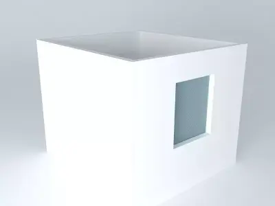 clo cube with window Free 3D model