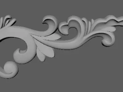 Corner decor ornament for furniture 3D model order