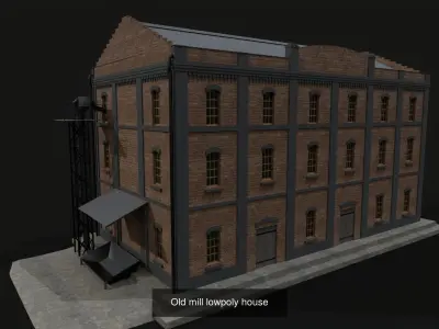 Old factory game assets 3D Model Pack
