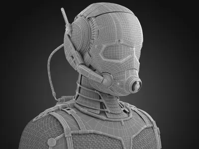 Ant-Man Marvel 2015 Low-poly 3D model