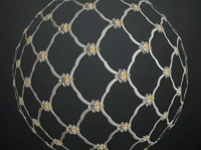 Full Opaque Var White Glass Pattern Transparent PBR Seamless Texture