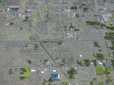 Palm Bay Low-poly 3D model