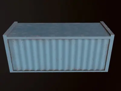 Shipping Container - PBR Game Ready Low-poly 3D model