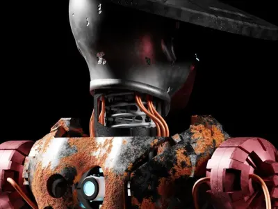 Scifi Robot Rusty 3D model