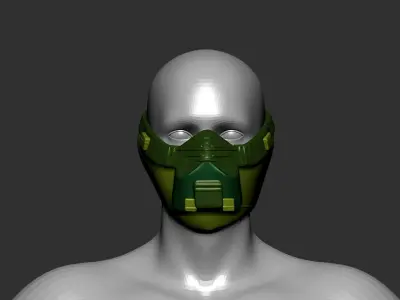 helmet high poly sculpt 3d printable  3D model 95