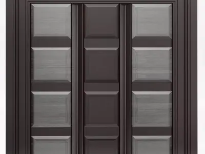 Interior Doors 3d model  Low-poly 3D model