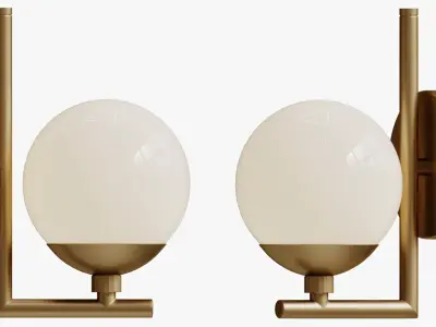 Quimby Wall Sconce gold 3D model