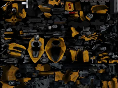 Transformers disc with circle in middle 3D model