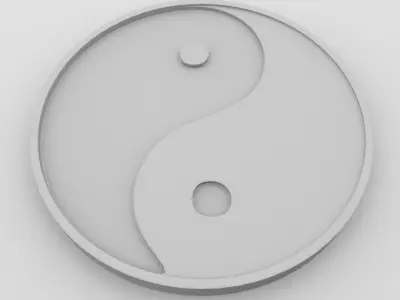 Yin Yang 3D model
