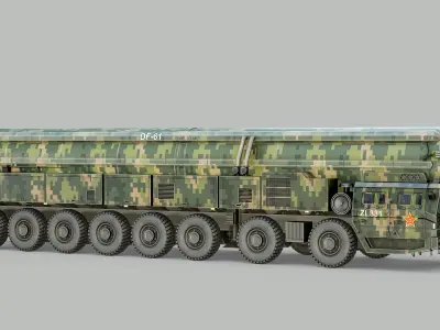  Dongfeng DF-61 Rigged Mobile Intercontinental Ballistic Missile PBR 