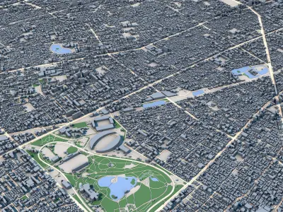 Osaka City Japan 3D model