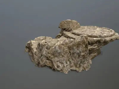 Ladder rock Low-poly 3D model purchase