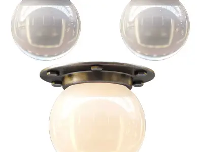 Bubble ceiling light  Low-poly 3D model