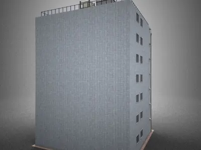 Japan building 10 model in Lightwave 3D 3D model