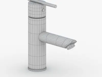 1665 - Water Tap Low-poly 3D model