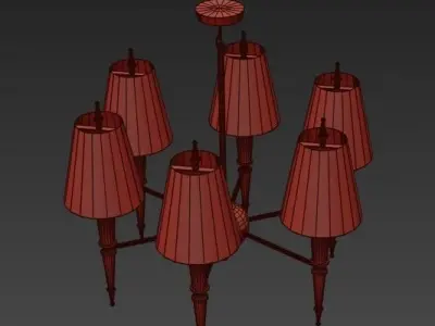 SHaded Chandelier 3D model