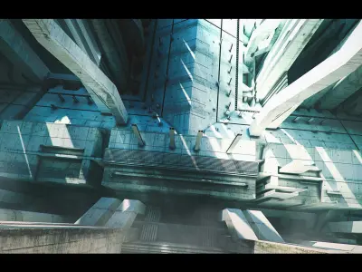 Architectural Structures Kitbash Set 3D model