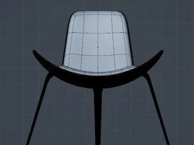 High-tech chair 3D model