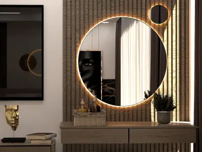 Modern bedroom 3D model 25