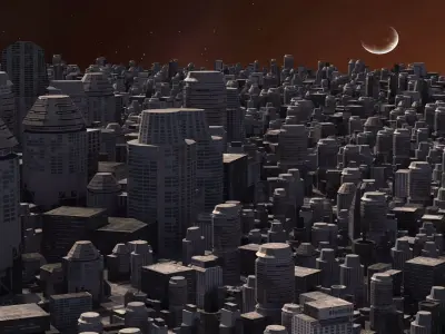 Space City 01 3D model