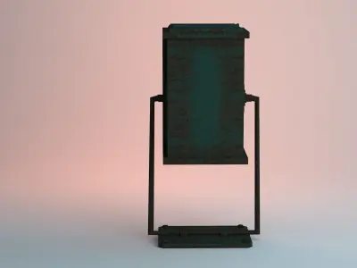 Apocalyptic Rusty Trash Low-poly 3D model