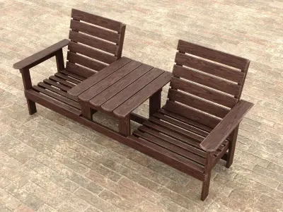 Bench Garden 3D model