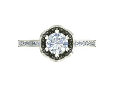 Women Ring  Render 3dm STL OBJ FBX Details 3D print model 69