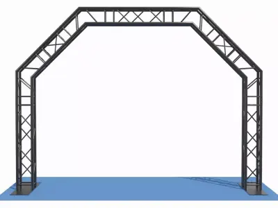 Modular Event Truss Arch System 3D model