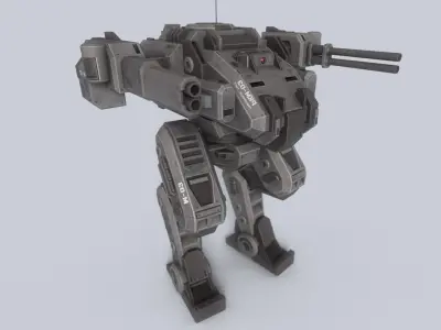 Peacekeeper Mech collection 3D Model Pack