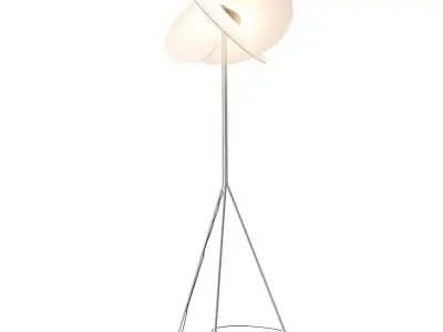 Levante Led Dimmable Floor Lamp by Luceplan 3D model