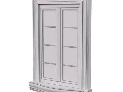 Architectural Classic Window 3D Model 17 3D model