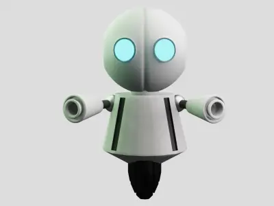 robot with big eyes 3D model
