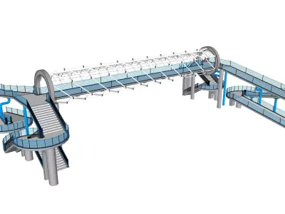 Pedestrian Bridge 3d  3D model