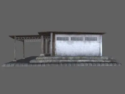 Building 07 Low-poly 3D model